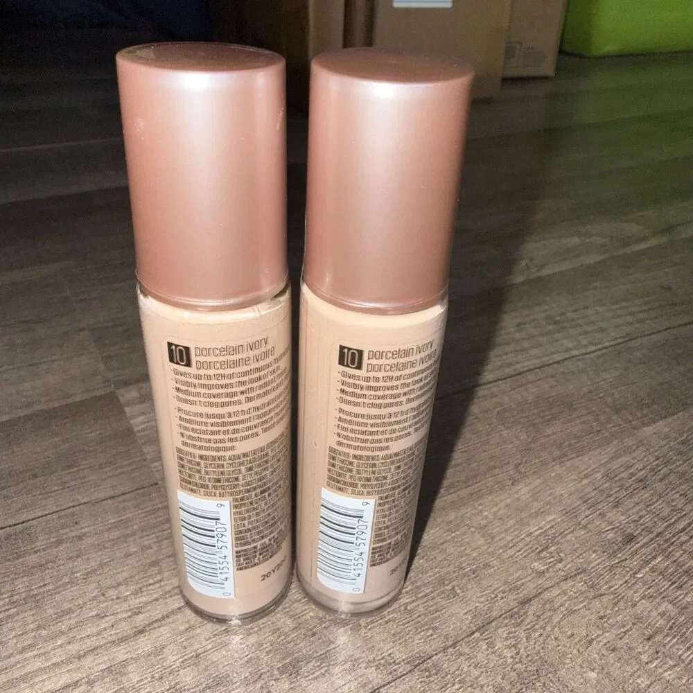 Maybelline Dream Radiant Liquid Hydrating Foundation 10 Porcelain Ivory 1 Fl OZ